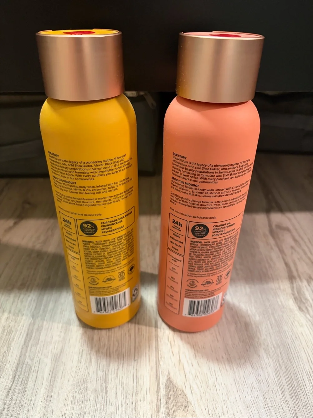 Shea Moisture Yellow & Peach Body Wash Duo
